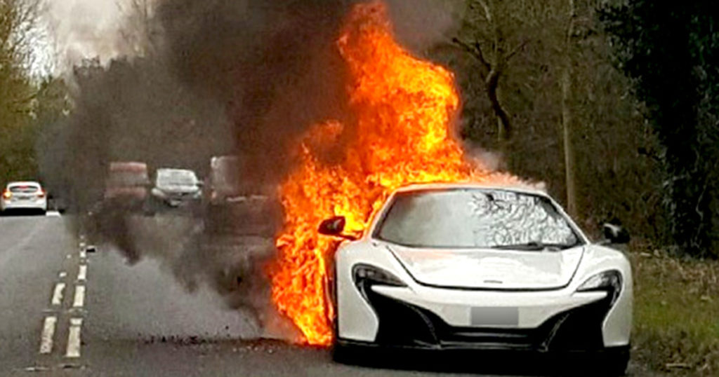 McLaren Supercar Catches Fire 9