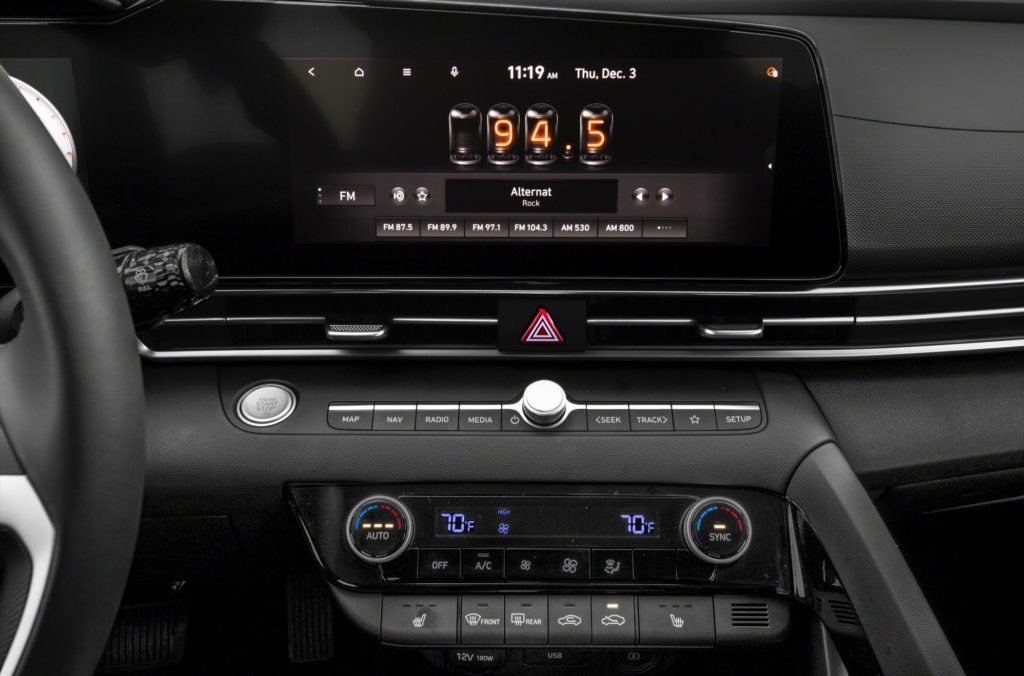 2021 Hyundai Elantra Interior Center Console